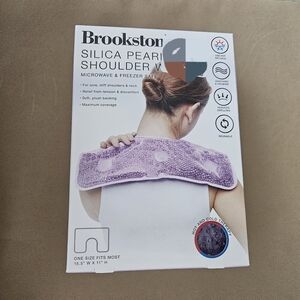 Brookstone Lavender Silica PEARL Shoulder Wrap, NIB
